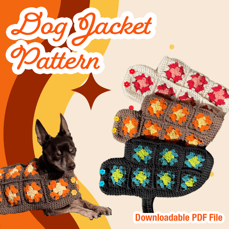 Crochet Dog Jacket Pattern ~PDF PATTERN DOWNLOAD ONLY~
